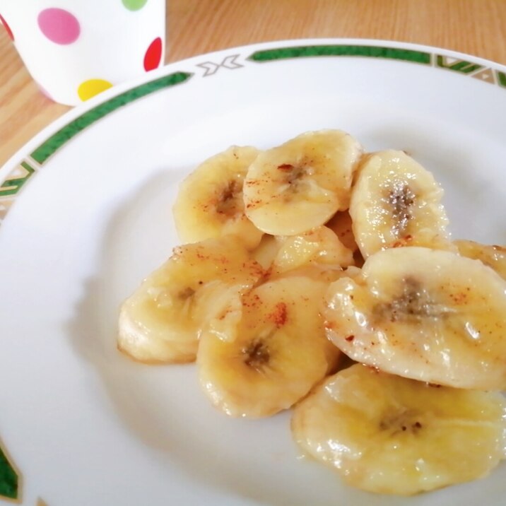 簡単☆シナモン風味の焼きバナナ